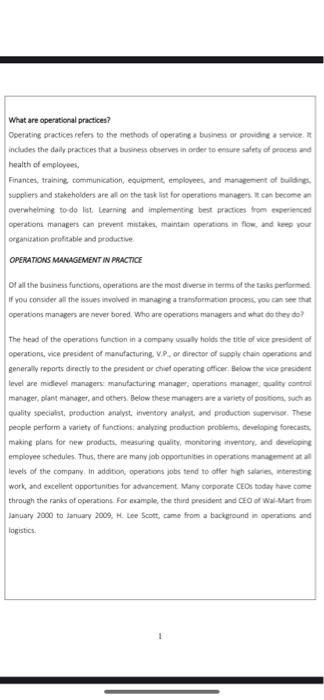 Refeer to the Case Study and Please answer