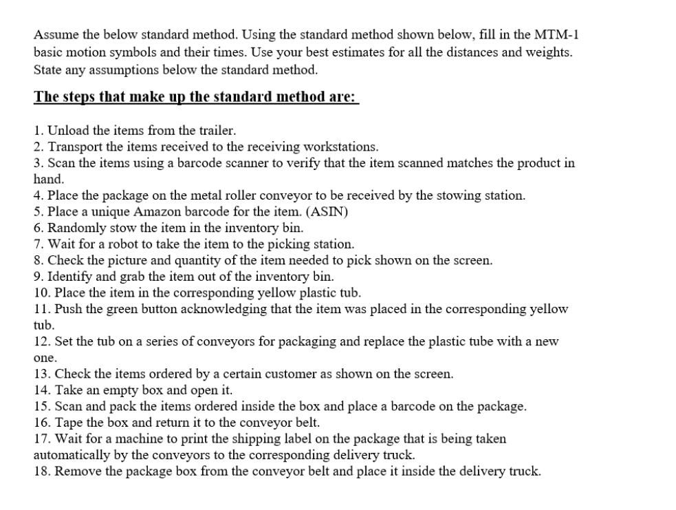 Assume the below standard method. Using the