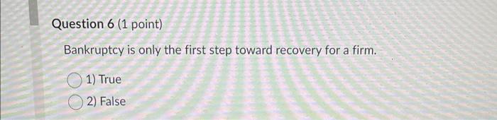 Bankruptcy is only the first step toward recovery