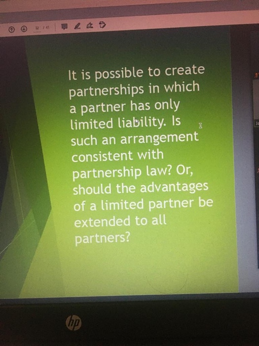 It Is Possible To Create Partnerships In Which A