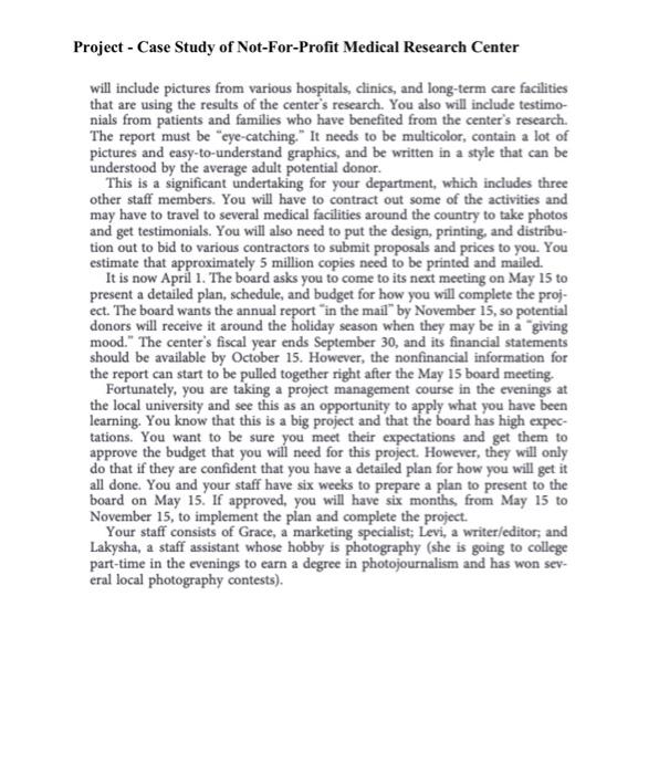 Produce a bar chart (Gantt Chart) based on the ES