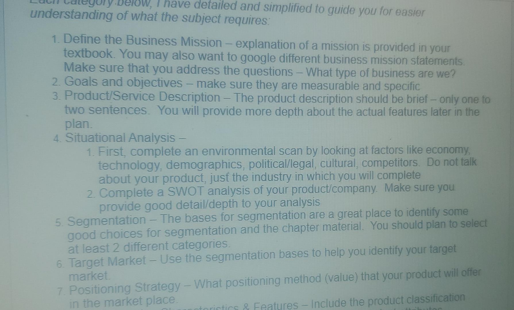 You don't need to make the powerpoint, please