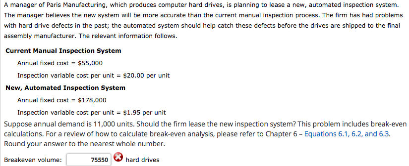 A manager of Paris Manufacturing, which produces