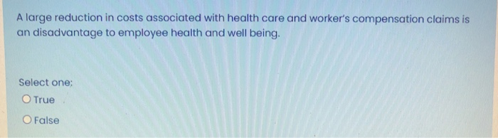 A large reduction in costs associated with health