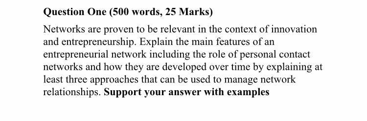 i need the answer quickly Question One (500