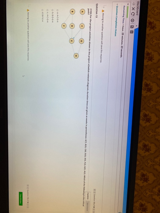 Remaining Time: 1 hour, 25 minutes, 38 seconds.