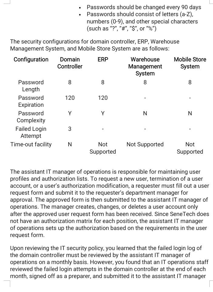 Group Assignment #2 (20%) SeneTech Inc.