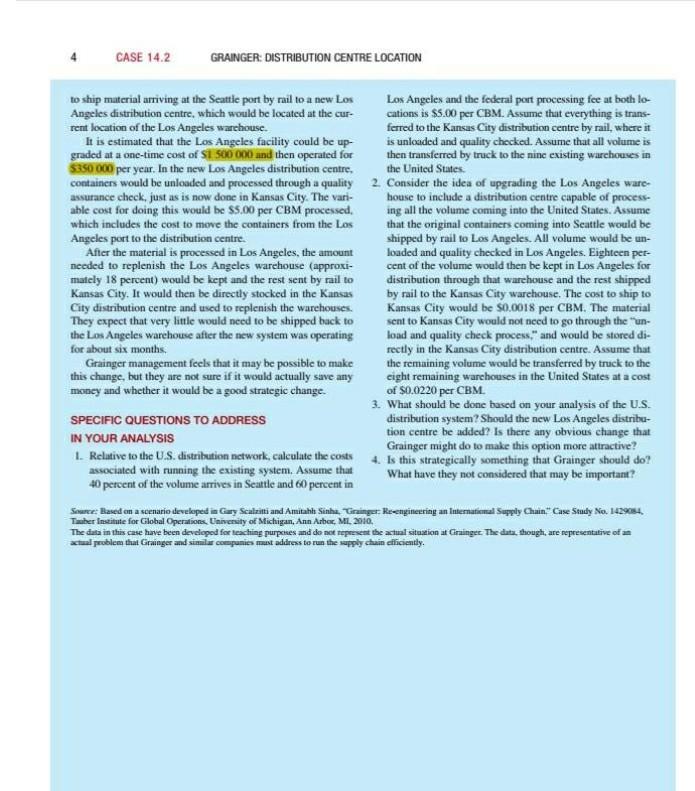 I need the answer of this case study. I need only