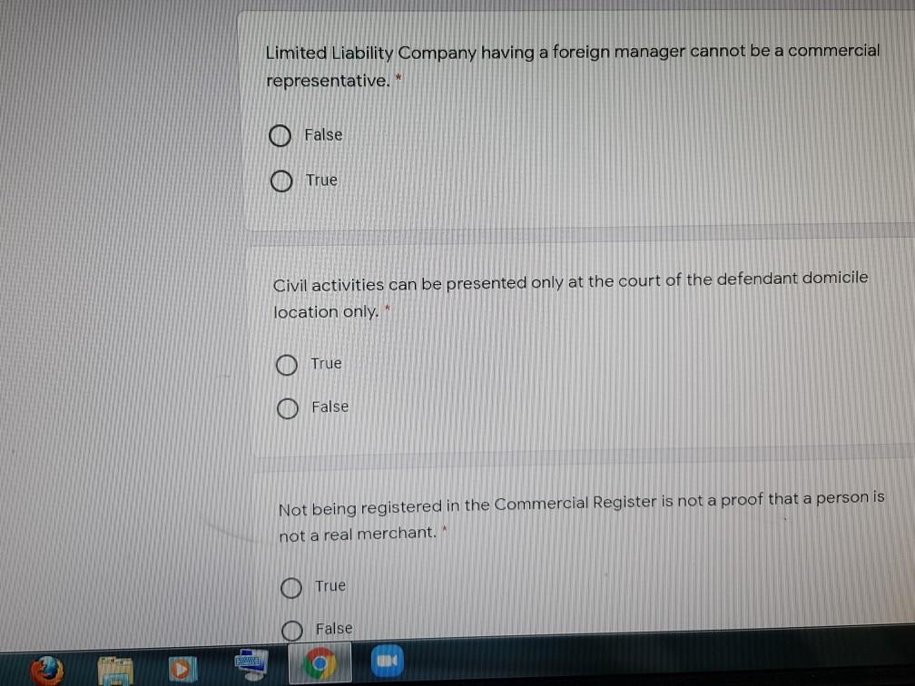 Limited Liability Company having a foreign