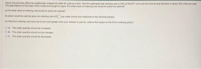 Henry Crouchis law office has traditionally