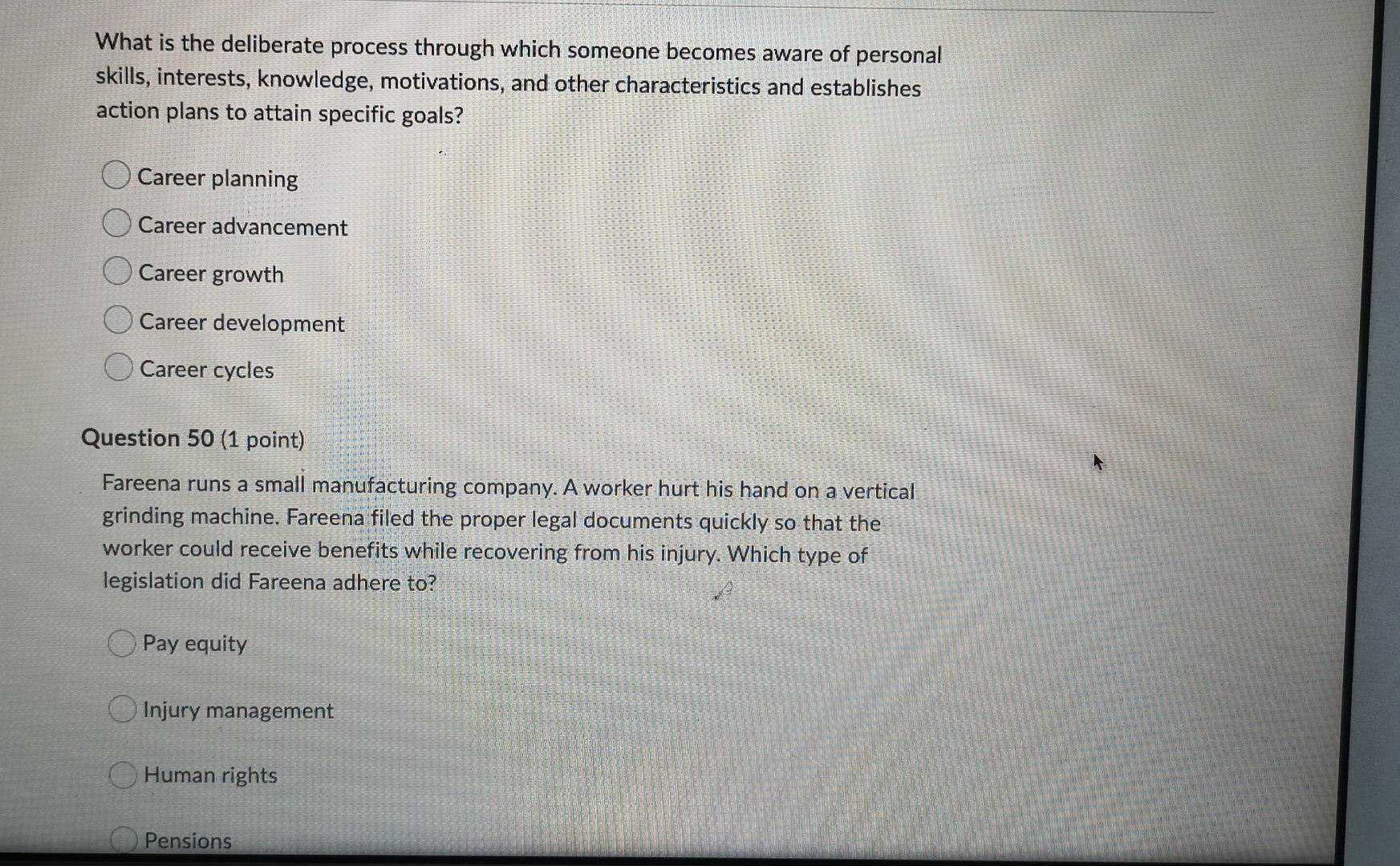 What is the deliberate process through which