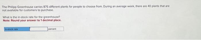 The Philipp Greenhouse carries 875 different