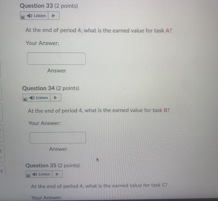 Given the project baseline information given