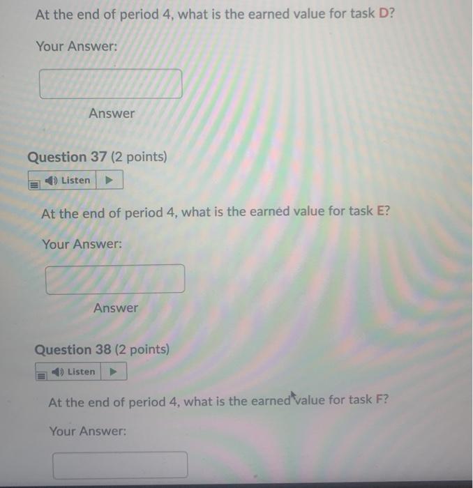 Given the project baseline information given