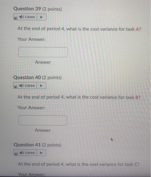 Given the project baseline information given