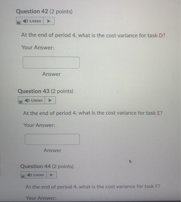 Given the project baseline information given