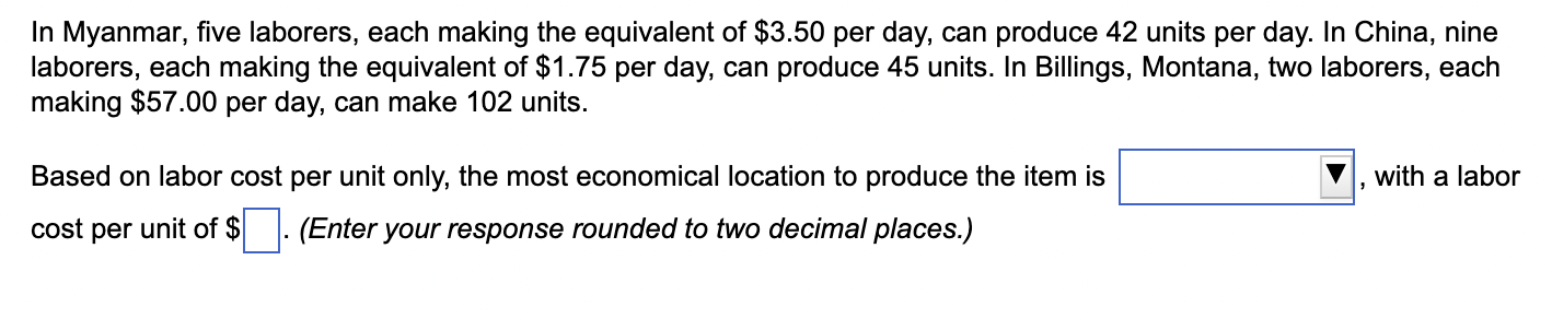 In Myanmar, five laborers, each making the