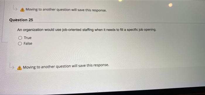 L A Moving to another question will save this