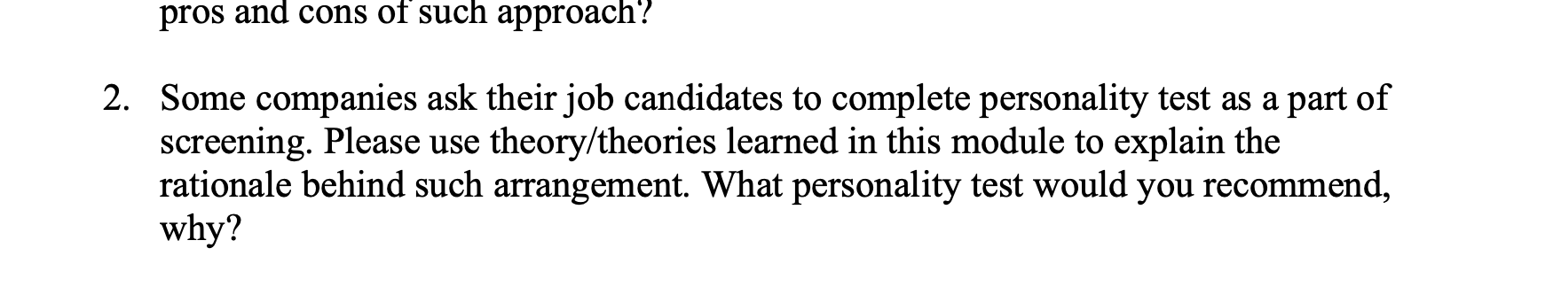 Short-Answer Question word count limit: please