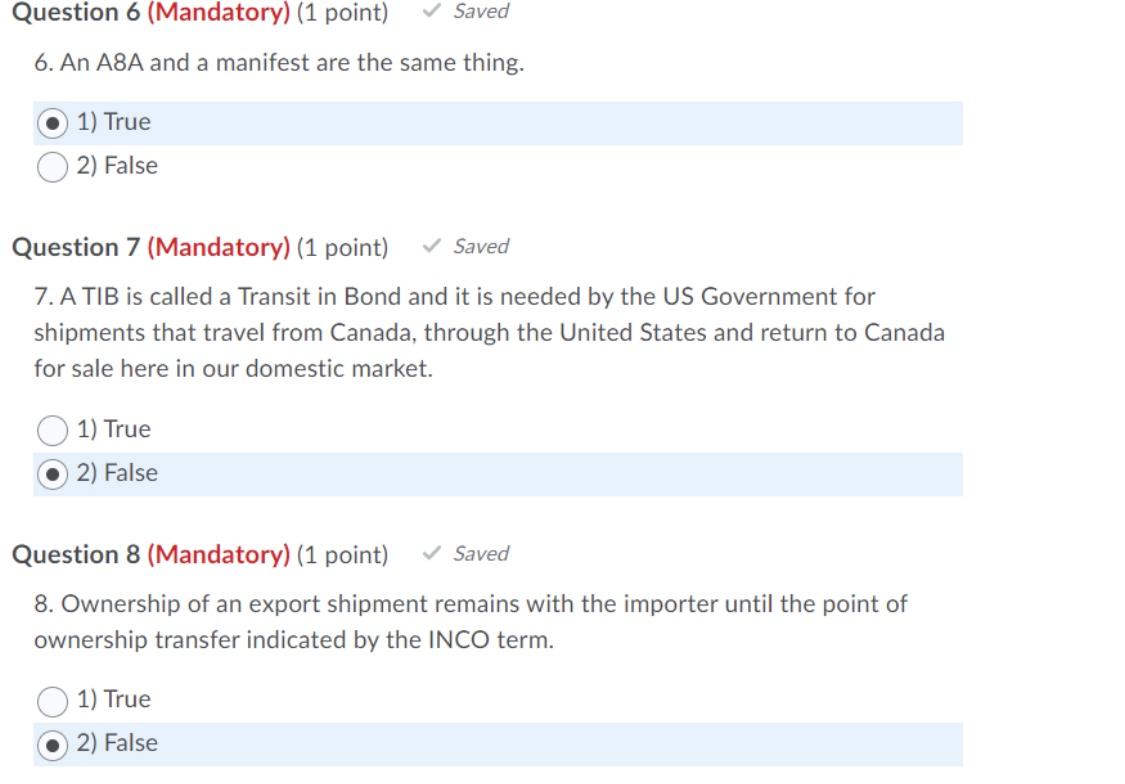 **** PLEASE ANSWER ALL QUESTIONS*** Question 6