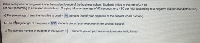 what is c? There is only one copying machine in