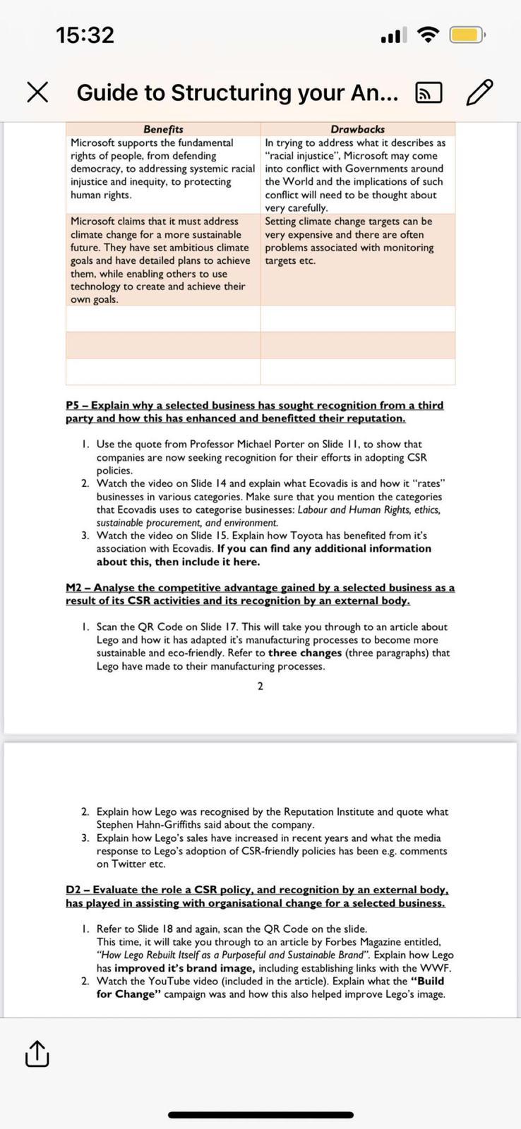15:32 X Guide to Structuring your An... a o o