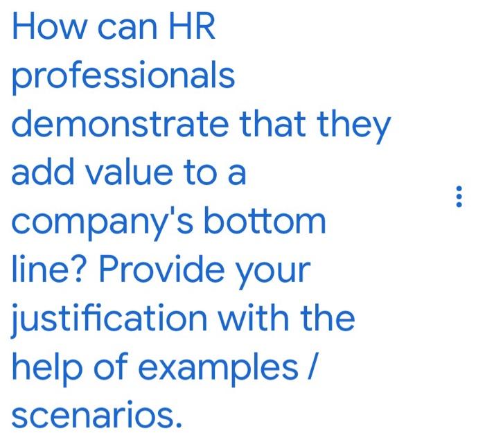 How can HR professionals demonstrate that they