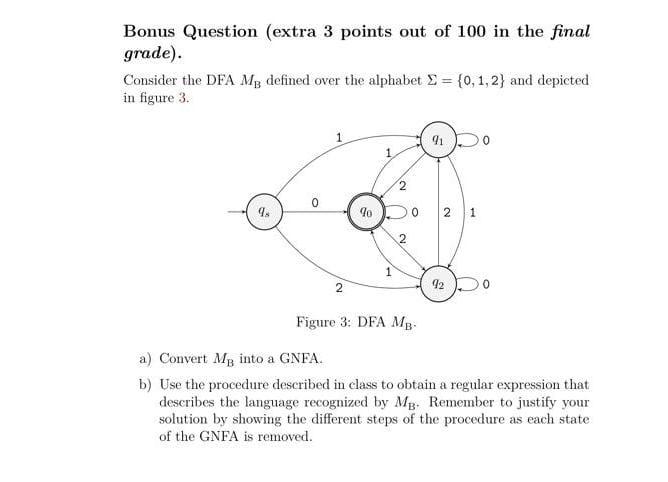solve all parts subject graph theory Bonus