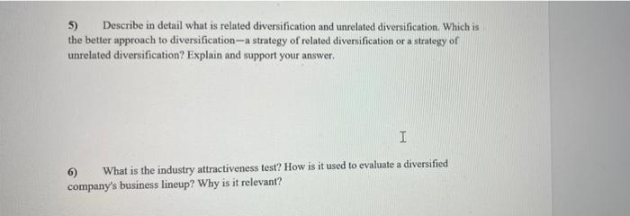 NO PLAGARISIM PLEASE 5) Describe in detail what