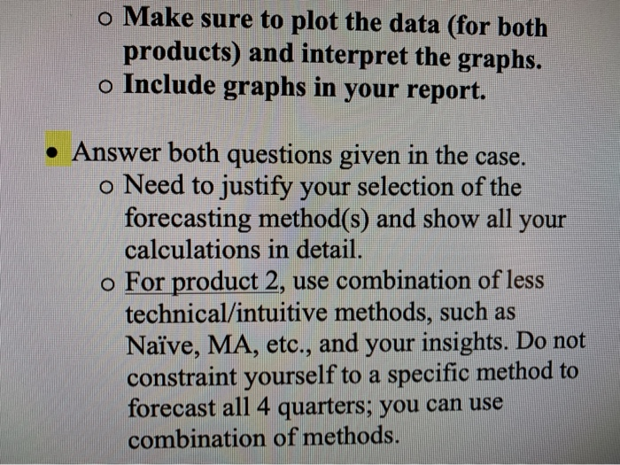 for question 2 show all work and calculations.