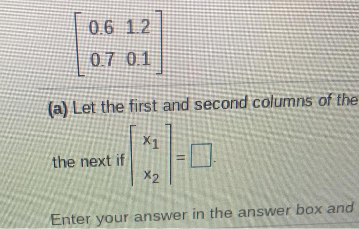 Biology 10.5.23 For the following Leslie matrix,