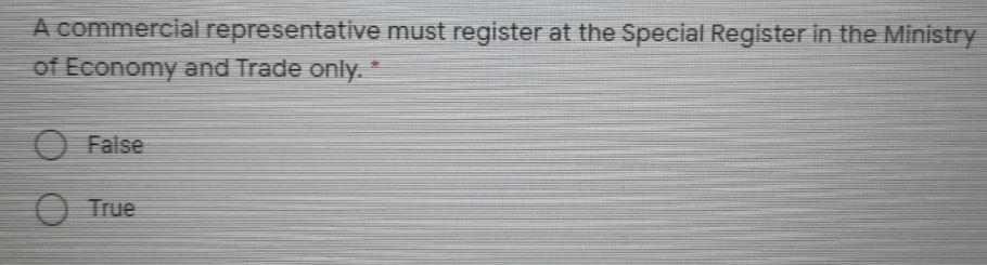 Please answer carefully A commercial