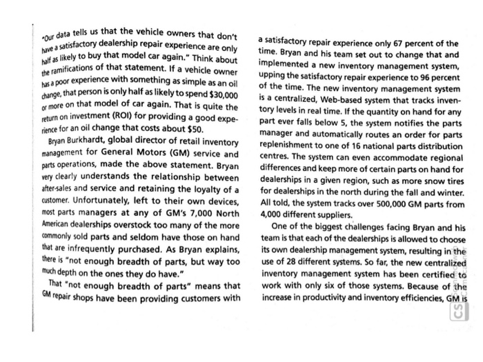 Your group is a consulting team from a large well