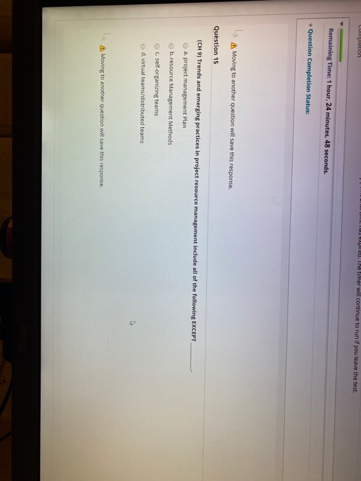 Completion Cep . The timer will continue to run