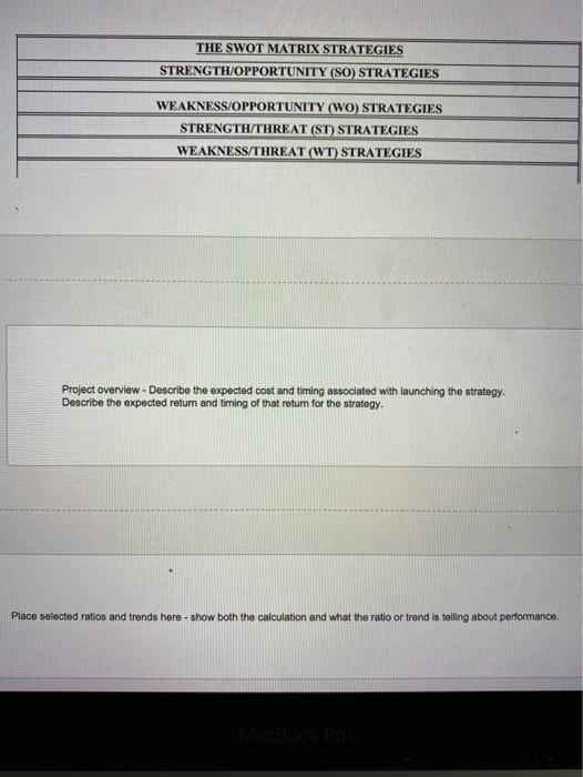Create a Q-SWOT spreadsheet template for Amazon