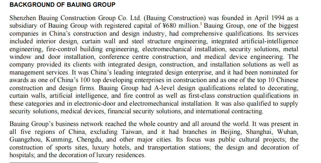 Based on the case above, identify the customer