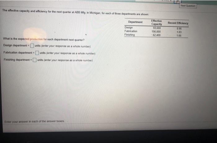 Next Question The effective capacity and