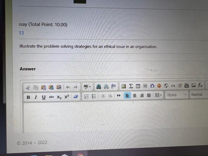 Illustrate the problem solving strategies for an