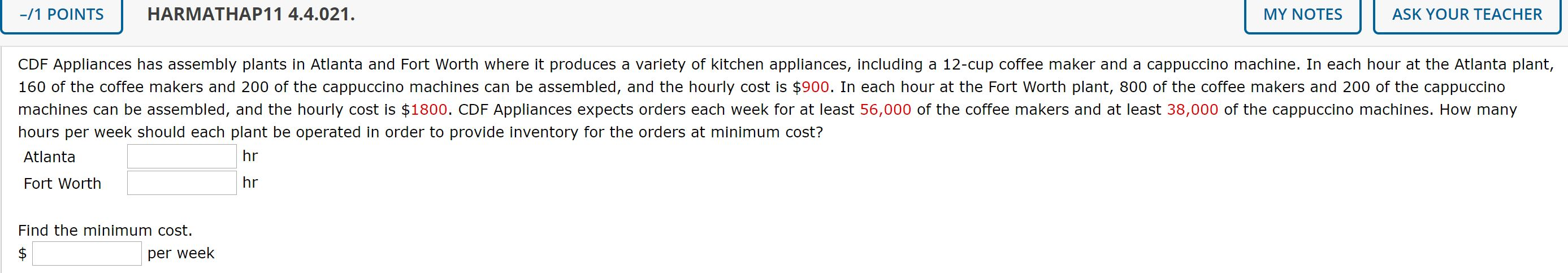 -/1 POINTS HARMATHAP11 4.4.021. MY NOTES ASK YOUR