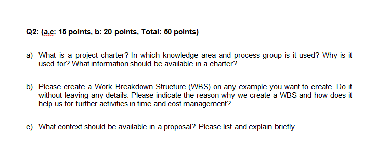 Q2: (a.c: 15 points, b: 20 points, Total: 50