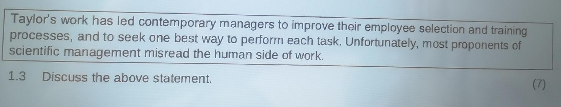 SUBJECT: BUSINESS MANAGEMENT II SECTION B (Old