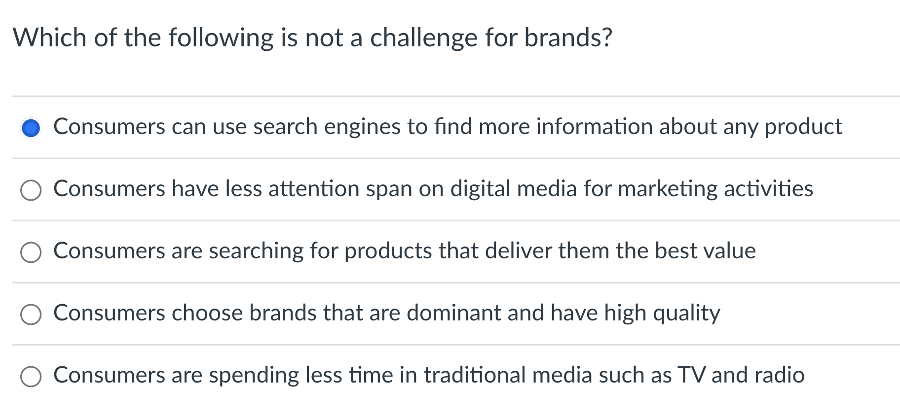 Which of the following is not a challenge for