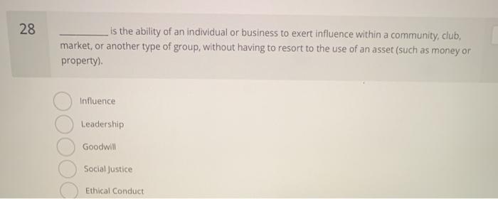 There are 5 easy multiple choice questions please