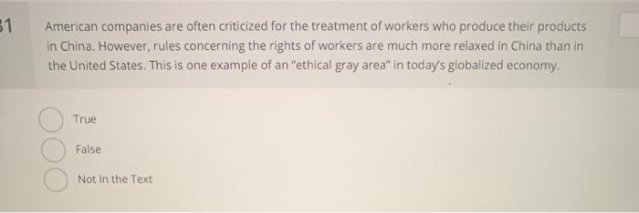 There are 5 easy multiple choice questions please