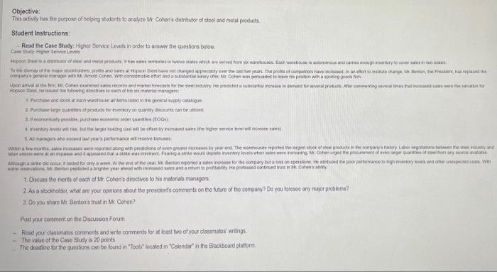 need help please Objective: This activity has the