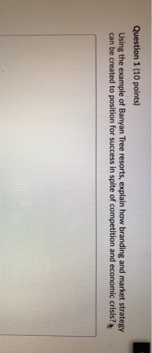 Question 1 (10 points) Using the example of