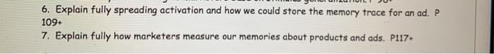 6. Explain fully spreading activation and how we