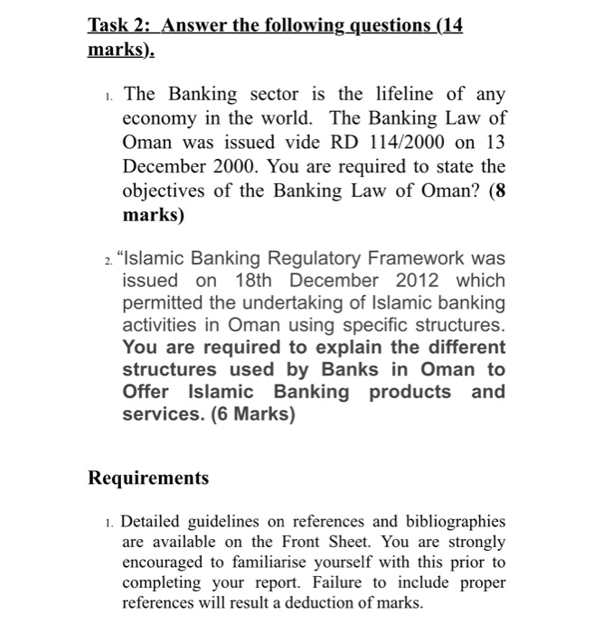 Task 2: Answer the following questions (14