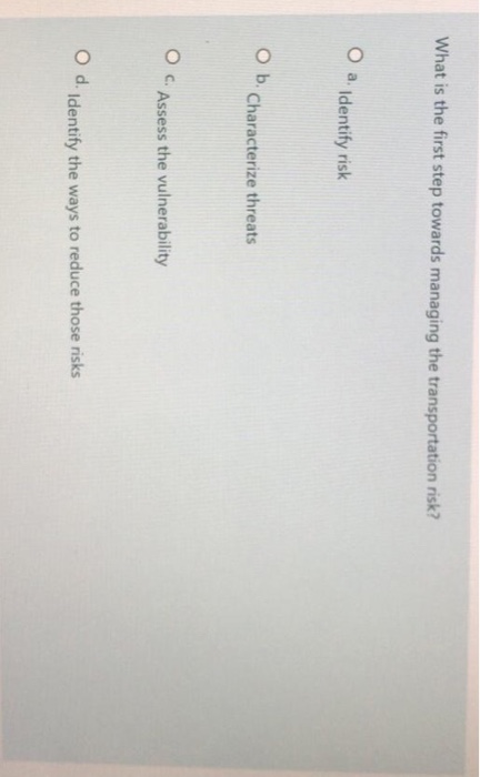 What is the first step towards managing the