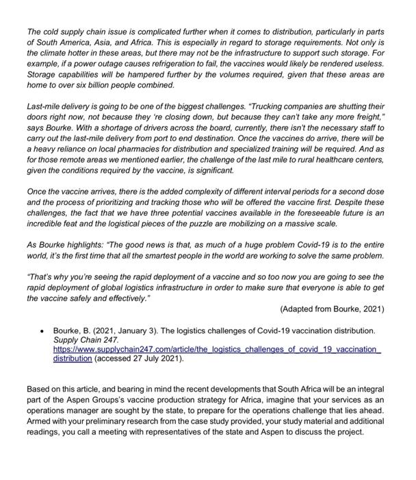 QUESTION 1 [150 MARKS] The following scenario has